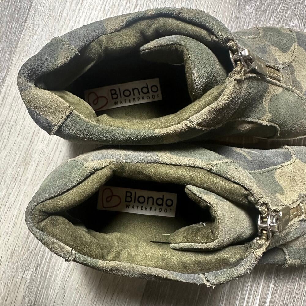 Blondo Glenda Camo Suede Waterproof Shoes - Picture 4 of 9